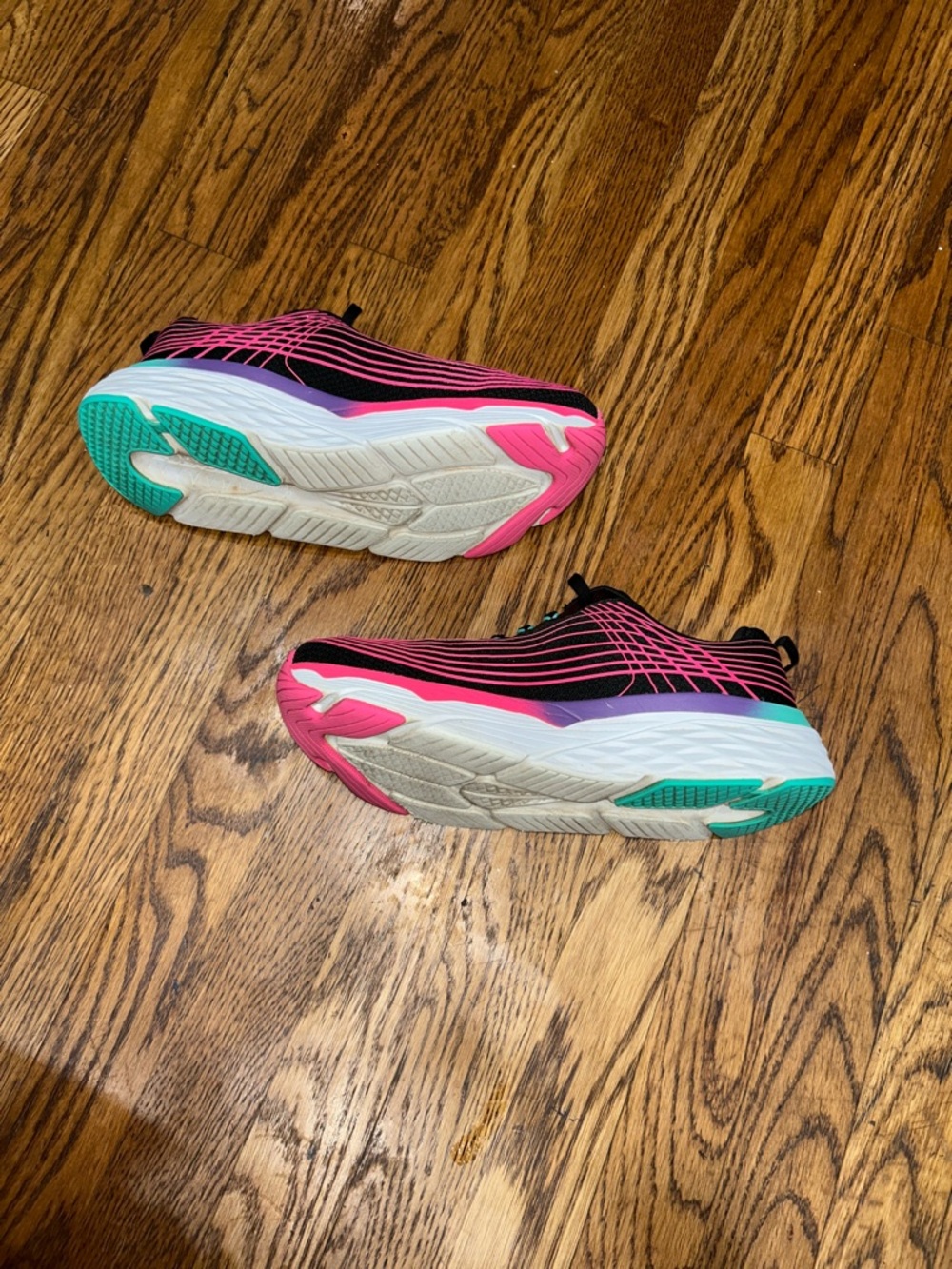 Skechers Women's GoRun Black & Pink Athletic Running Sneakers - Picture 7 of 8